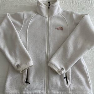 White North Face fleece